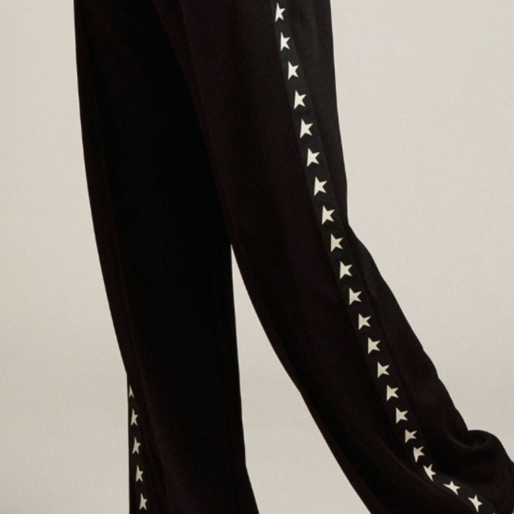 Golden Goose XS never worn Black Star-Patterned Women's Pants